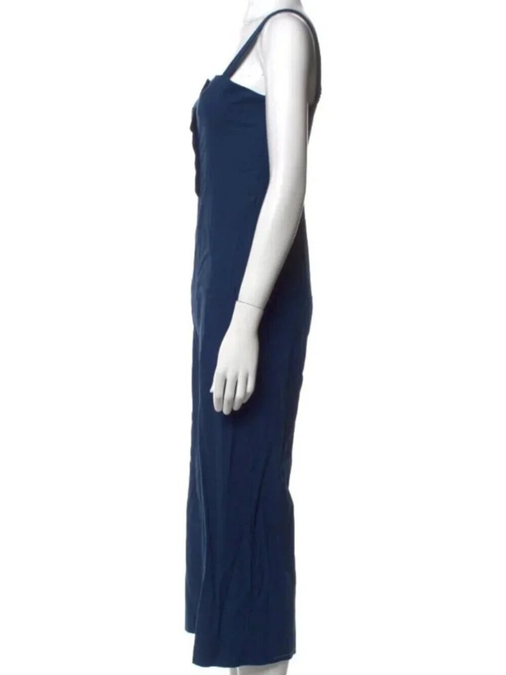 STAUD Boats At The Dock Button Up Deep Blue Jumpsuit - Picture 9 of 10